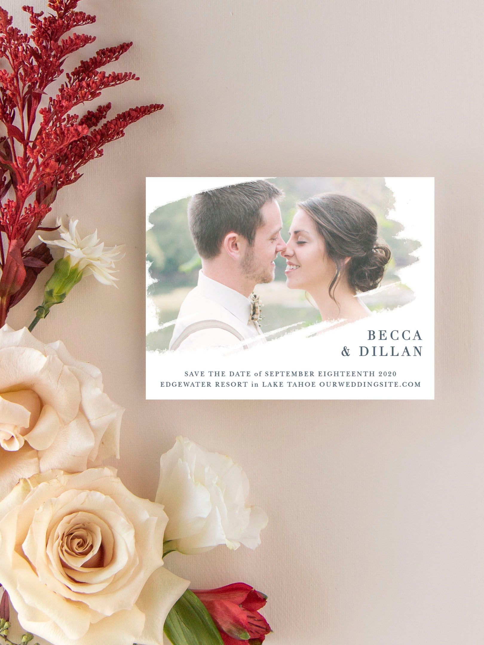 mentioned in the wedding invitation